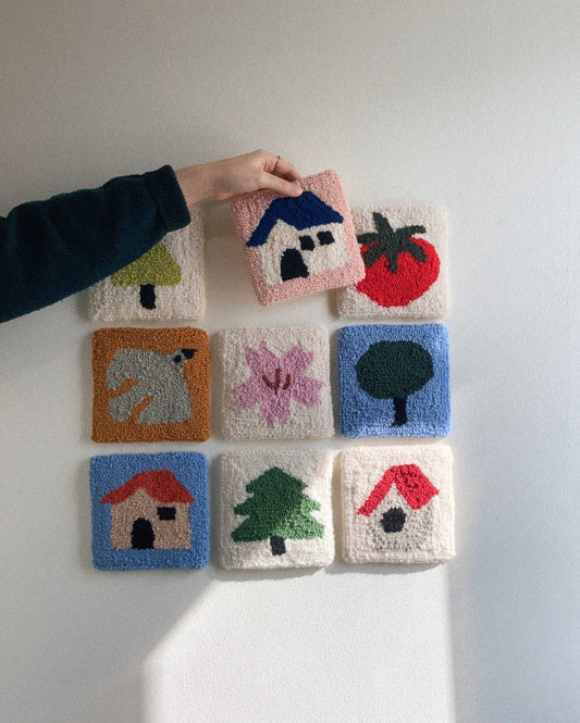 Ruby Bird House House Wall Hanging