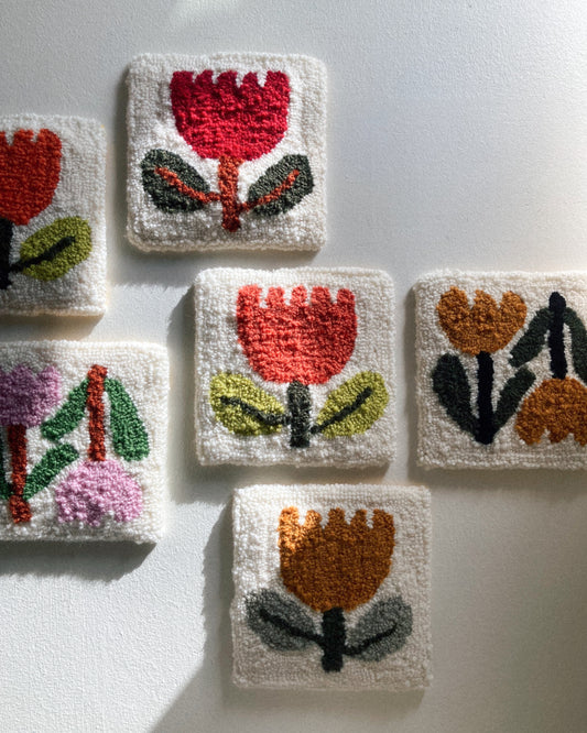 Burnt Orange Protea Wall Hanging