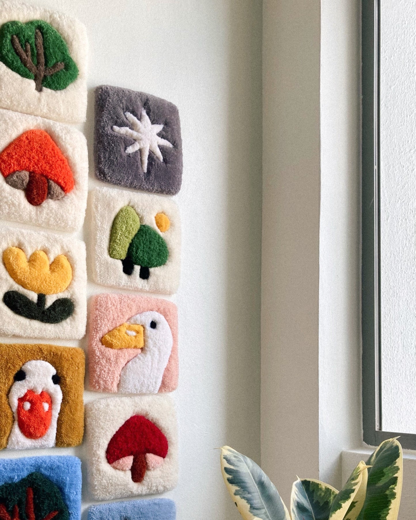 Dusty Purple Eight Point Star Wall Hanging