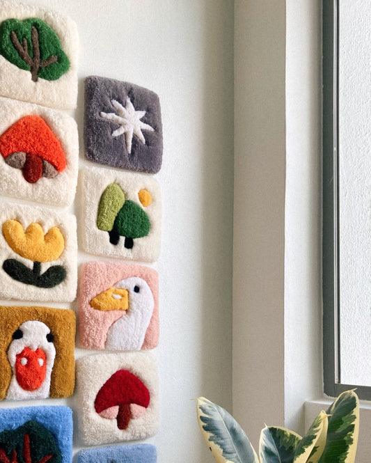 Dusty Purple Eight Point Star Wall Hanging