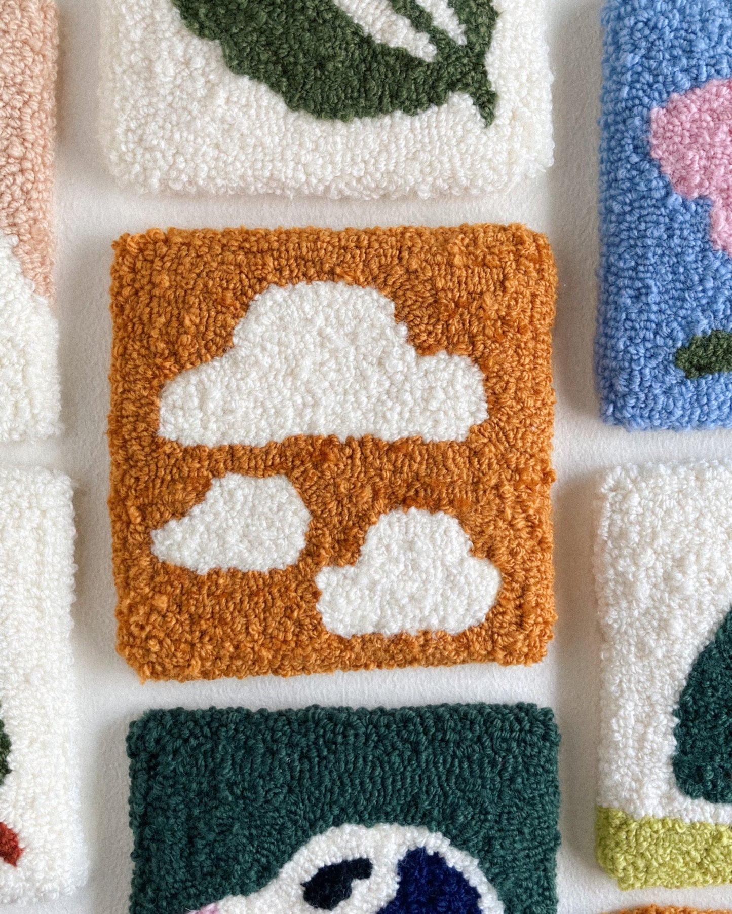 Mustard Clouds Wall Hanging