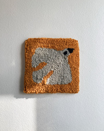 Beige Folk Bird Wall Hanging