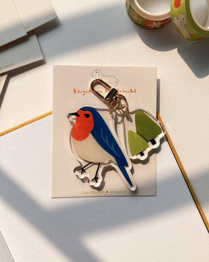 Bird Forrest Keychain