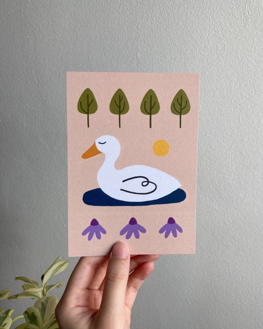 Duck Pond Art Print